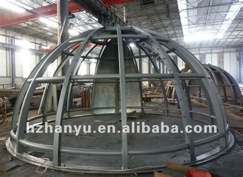 use center hole design metal dome fabricators|dome framing structure.